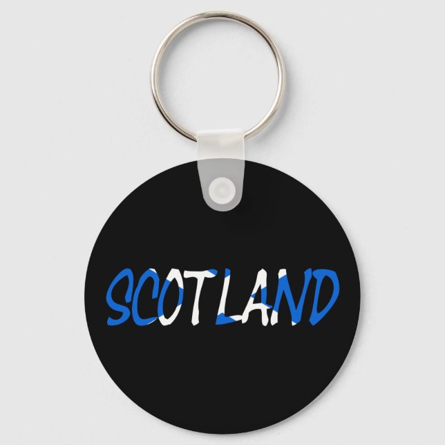 Porte-clés Écosse superposée sur Scottish Flag kccn (Recto)
