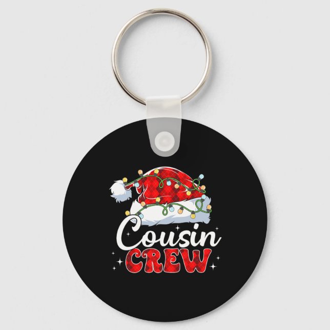 Porte-clés Écran Cousin Santa Chapeau Joyeux Noël (Recto)