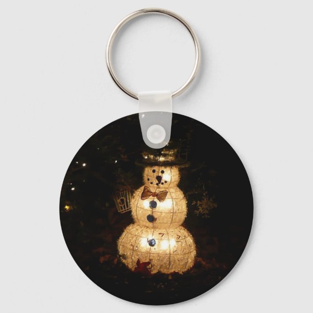 Porte-clés Écran Luminaire Snowman (Recto)