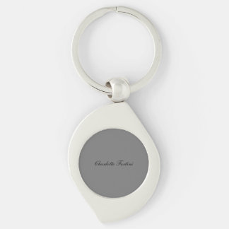 Porte-clés Écriture manuscrite classique minimaliste Nom du s