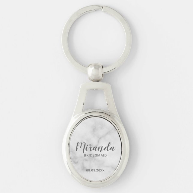 Porte-clés Écrivain Personnalisé De Script Moderne (Devant)