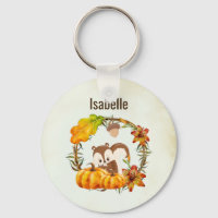 Écureuil et Citrouille couronne rustique Personnal