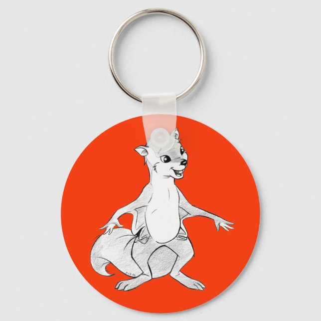 Porte-clés Écureuil volant (Recto)