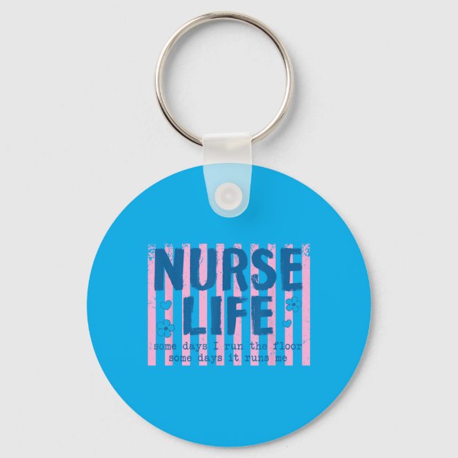 Porte-clés Ed Nurse Certains Jours Je Dirige Le Plancher Cert (Recto)