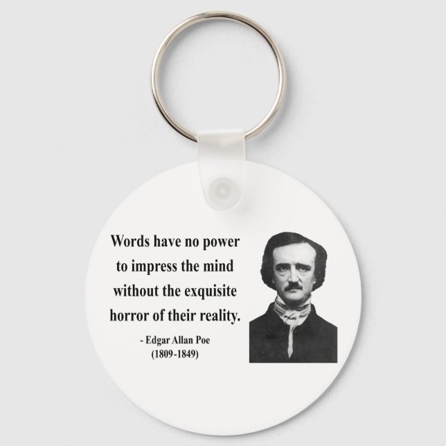 Porte-clés Edgar Allen Poe Citation 4b (Recto)