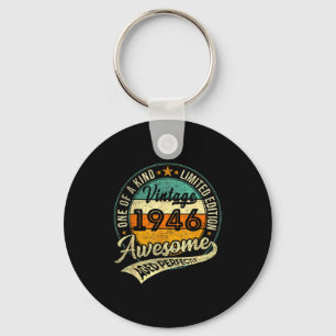 Porte-clés Édition limitée Vintage 1946 80 ans 80e anniversai