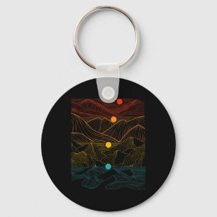 Porte-clés Edm Techno Sun Moon Music Festival Dancing D