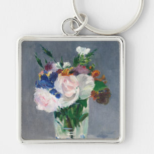 Porte-clés Edouard Manet - Fleurs dans un Vase de Cristal