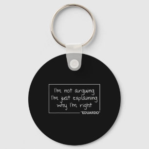 Porte-clés Eduardo Citation Drôle Anniversaire Nom Personnali