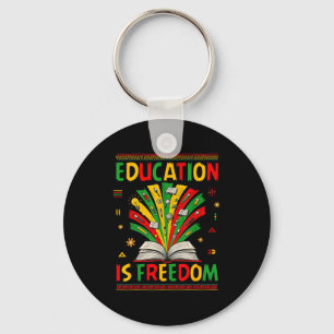 Porte-clés Éducation Est Liberté Livres Amoureux Mois de l'Hi