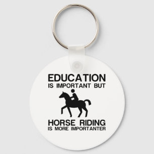 PORTE-CLÉS EDUCATION IMPORTANT HORSE RIDING IMPORTANTER