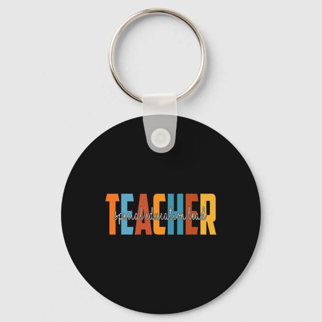 Porte-clés Éducation Spéciale Enseignant Principal Automne Am (Recto)