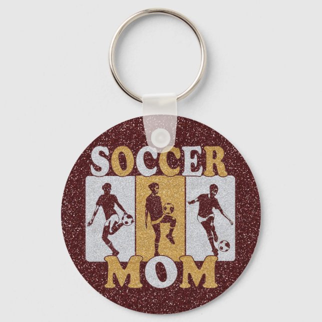 Porte-clés Effet de la Parties scintillant Soccer Mom (Recto)