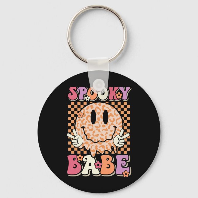 Porte-clés Éffrayant Bybe Super Halloween Leopard Sourire vis (Recto)
