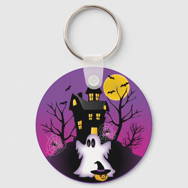 Porte-clés Éffrayant fantôme d'Halloween (Recto)