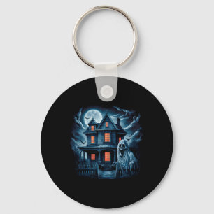 Porte-clés Éffrayant Fantôme House Horreur noire Costume d'Ha