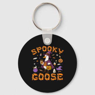 Porte-clés Éffrayant Goose Funny Café Halloween sorcière femm