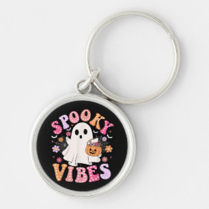 Porte-clés Éffrayant Vibes Ghost Retro Halloween Super