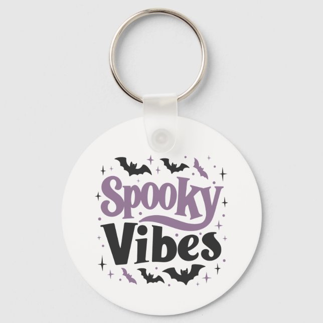 Porte-clés Éffrayant Vibes Porte - clé - Kawaii Halloween (Recto)