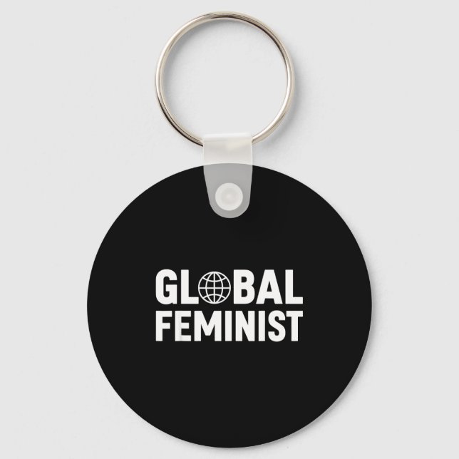 Porte-clés Égalité d'autonomisation des femmes féministes mon (Recto)