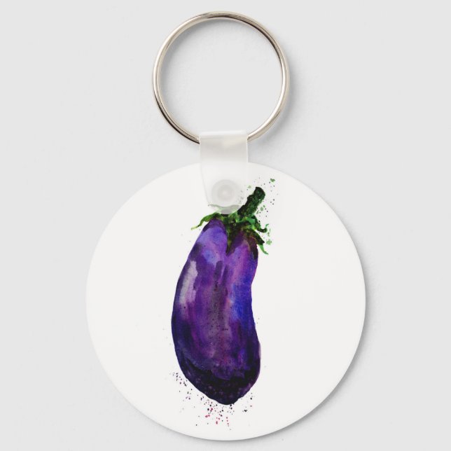 Porte-clés Eggplant Aubergine (Recto)