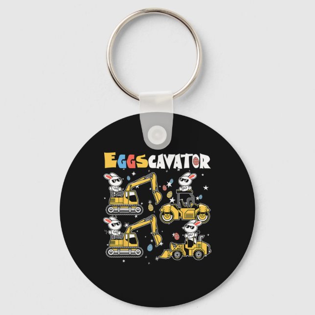 Porte-clés Eggscavator Chasse aux Oeufs de Pâques Camions de  (Recto)