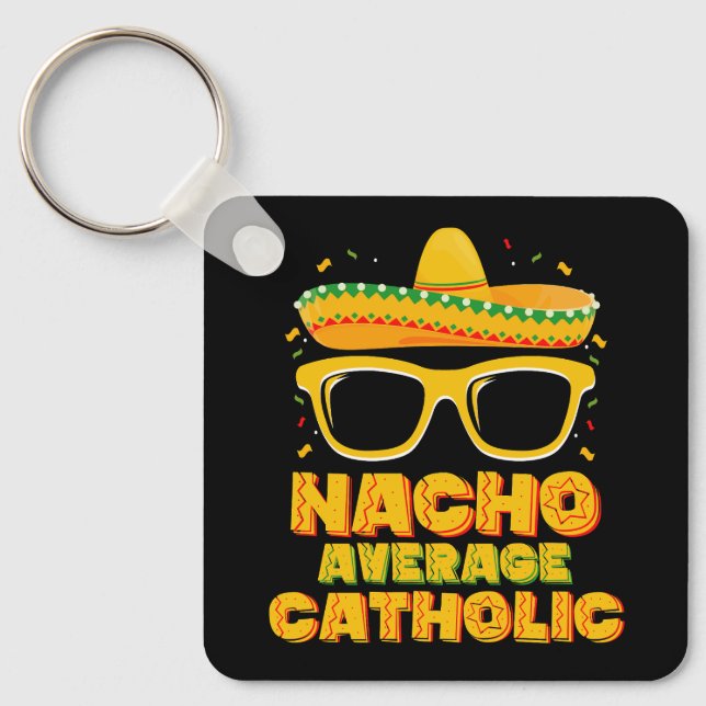 Porte-clés Église catholique moyenne nacho Cinco De Mayo (Recto)