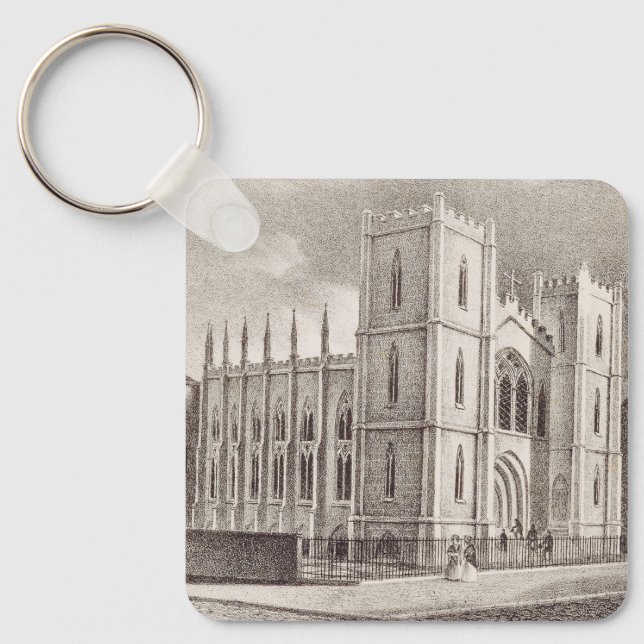Porte-clés Église chrétienne médiévale (Recto)