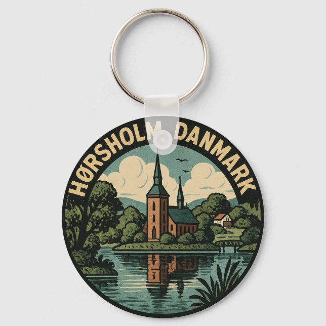 Porte-clés Église de Hørsholm Danemark (Recto)