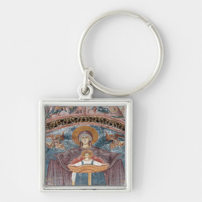 Porte-clés Église orthodoxe serbe, et site de l'UNESCO, 2 (Devant)