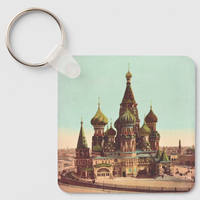 Porte-clés Église St. Basil, place Rouge Moscou (Recto)