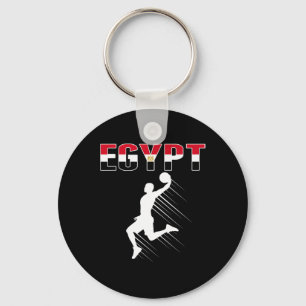 Porte-clés Égypte Fans de basket Jersey - Drapeau égyptien