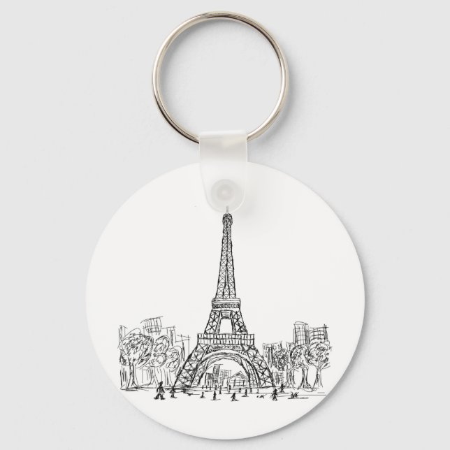 Porte-clés Eifel Tower Paris (Recto)