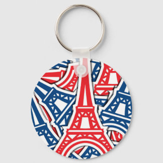 Porte-clés Eiffel Tower, France Pattern