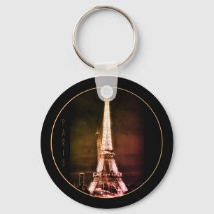 Porte-clés Eiffel Tower & Surreal Paris Art /love France VIN