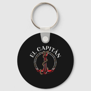 Porte-clés El Capitan Ancre Bateau Navire Capitaine Skipper M