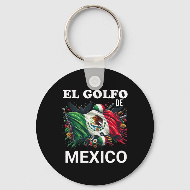 Porte-clés El Golfo De Mexico Bandera De Mexico (Recto)
