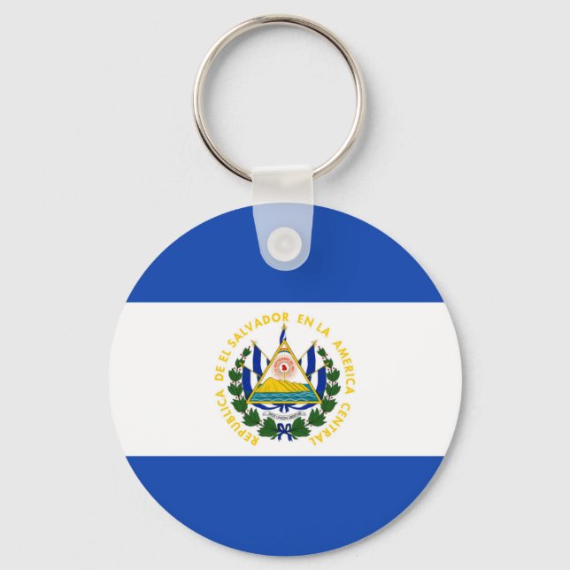 Porte-clés El Salvador Flag Keychain (Recto)