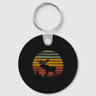 Porte-clés Élan Rétro Vintage 80s Drôle Cadeau Amateur d'Élan