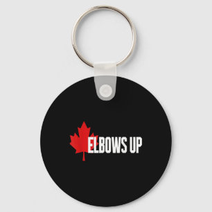 Porte-clés Elbows Up Canada True. Nord Fort Et Libre Fière