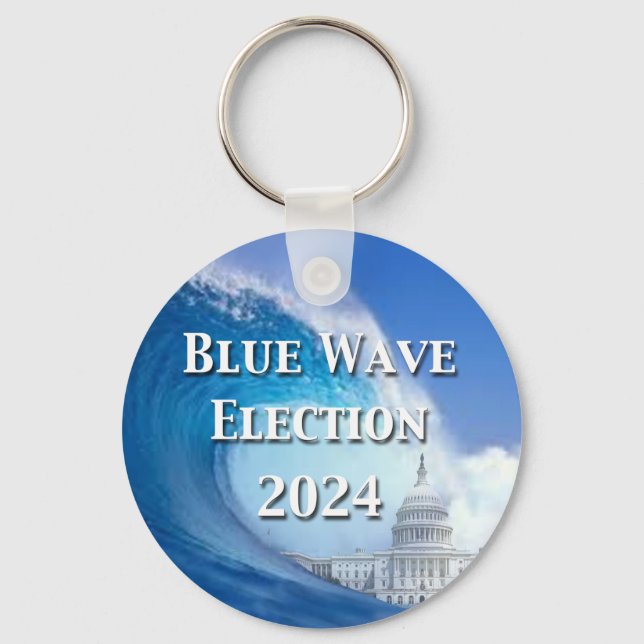 Porte-clés Élection Blue Wave 2024 (Recto)