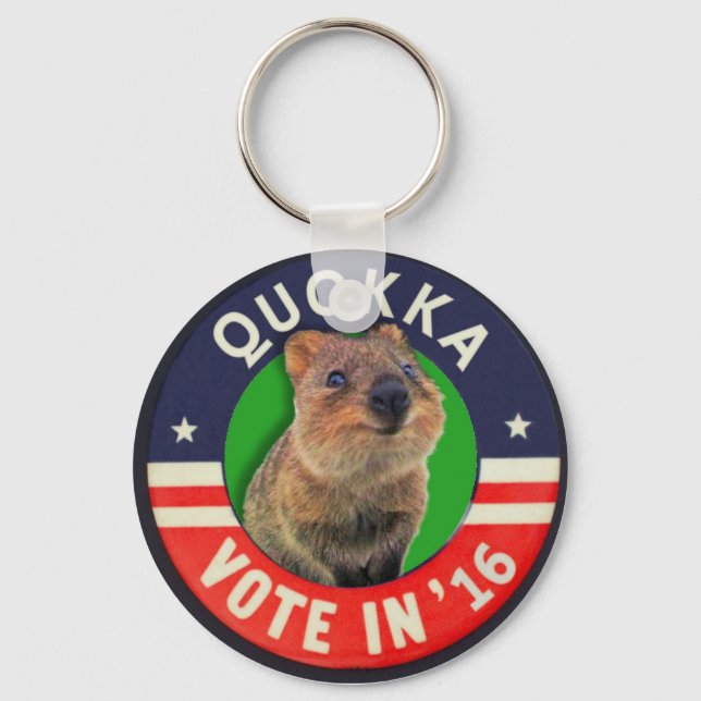 Porte-clés Élection du président Quokka en 2016 (Recto)