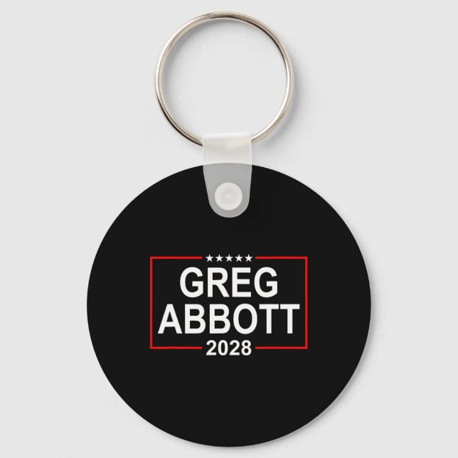 Porte-clés Élection présidentielle de Greg Abbott 2028 4 juil (Recto)