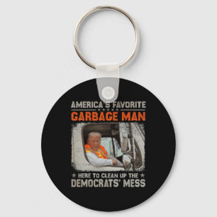Porte-clés Élection Trump 2024 Trump Garbage Man Vote Trump P