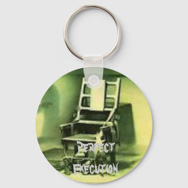 Porte-clés electric chair, Perfect Execution keychain (Recto)