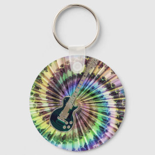 Porte-clés Electric Tie-Dye Guitar