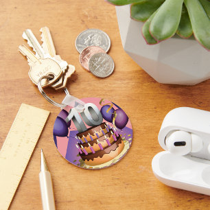 Porte-clés Élégant 10e anniversaire Célébration Conception de