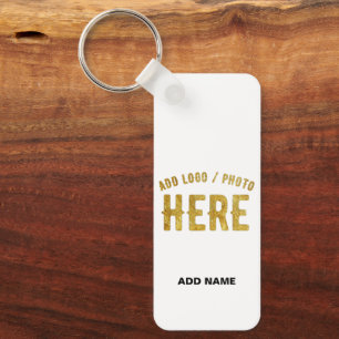 PORTE-CLÉS ÉLÉGANT BLANC PERSONNALISABLE MODERNE MARQUE VÉRIF