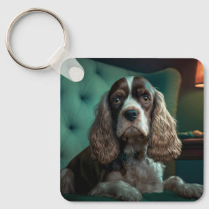 Porte-clés Elégant Cocker Spaniel Classic Portrait Design
