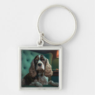 Porte-clés Elégant Cocker Spaniel Classic Portrait Design